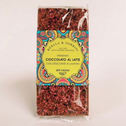 Chocolat au Lait Framboises Croustillantes Boella & Sorrisi 100 g