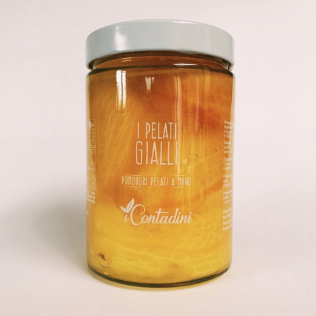 Tomates Pelées Jaunes au Naturel I Contadini 550 g