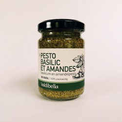Pesto de Basilic et Amandes Biologique Valdibella 140 g