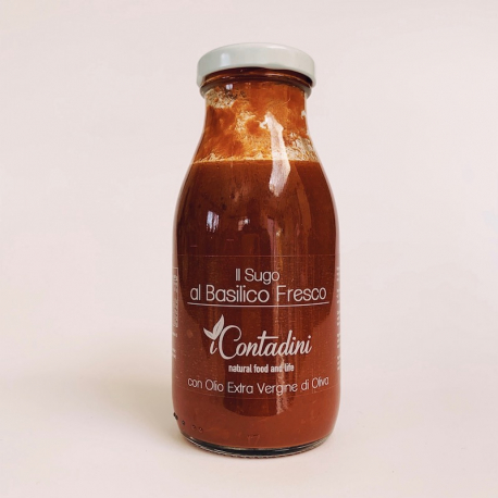 Tomato Sauce with Fresh Basil I Contadini 250 g