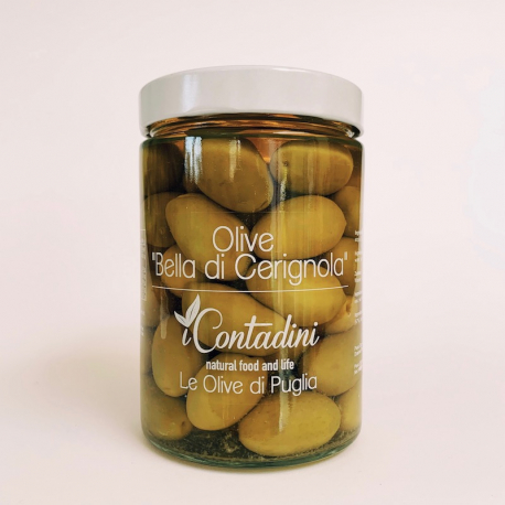 Green Olives Bella di Cerignola I Contadini 550 g