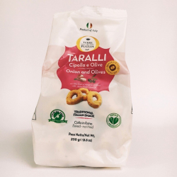 Taralli Onion and Olives Savory Cookies Terre di Puglia 250 g Taralli Onion and Olives Savory Cookies Terre di Puglia 250 g