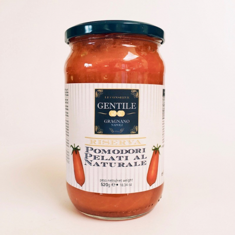 Tomates Pelées au naturel Gentile 520 grammes